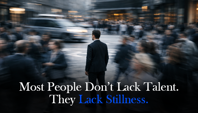 Most People Don't Lack Talent. They Lack Stillness.