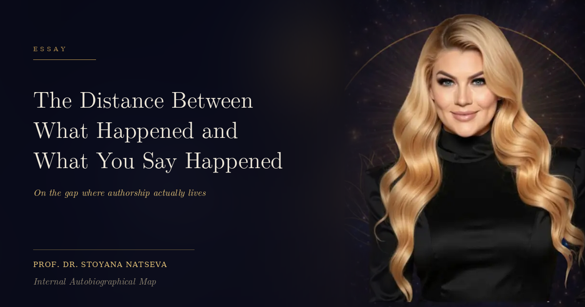 The Distance Between What Happened and What You Say Happened